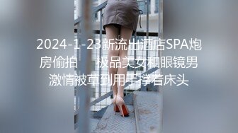 2024-1-23新流出酒店SPA炮房偷拍❤️极品美女和眼镜男激情被草到用手撑着床头