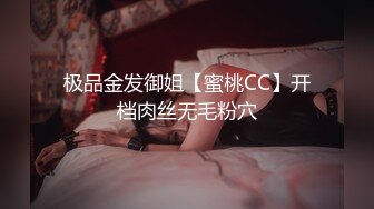 极品金发御姐【蜜桃CC】开档肉丝无毛粉穴