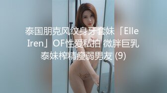 泰国朋克风纹身牙套妹「Elle Iren」OF性爱私拍 微胖巨乳泰妹榨精瘦弱男友 (9)